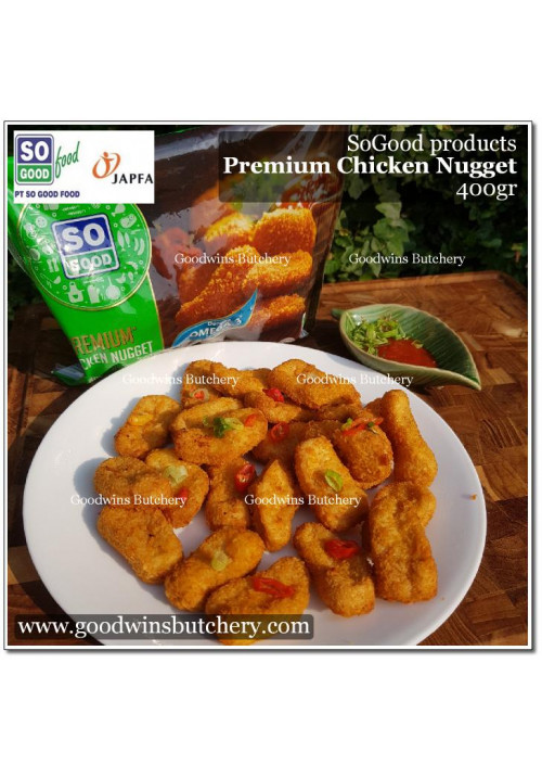 Chicken processed NUGGET PREMIUM frozen SoGood Food 400g